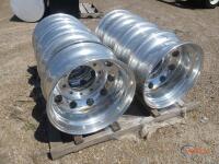 Pallet of (8) 22.5 Aluminum Rims
