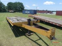 Belshe Tag Trailer (No Title - Bill of Sale Only): T/A, 20' Deck, 5' Dovetail, Ramps, Wood Deck