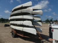 (10) Mohawk Canoes w/ Trailer (No Title - Bill of Sale Only): (Utility Owned)