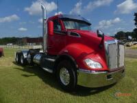 2017 Kenworth T680 Truck Tractor, s/n 1NKYD39X6HJ135030: Tri-axle, Heavy Haul, Day Cab, Paccar MX-13 455hp Eng., Auto, Air Ride Susp., All Alum. Wheels, Air Lift 3rd Axle, Odometer Shows 533K mi.