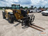 2020 Cat TH514D Telescopic Forklift, s/n MWG00329: C/A, Rear Camera, 14.00x24 Tires, Outriggers, Meter Shows 6625 hrs (Utility Owned)