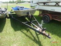 Fisher 14' Aluminum Boat, s/n MIZ102412WBH w/ Trailer (No Title - Bill of Sale Only): New Seats, No Motor