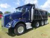 2014 Kenworth T800 Tri-axle Dump Truck, s/n 1NKDD38X6EJ406955: Cummins Eng., Auto, Air Ride Susp., 16' Dump Bed, Tarp, Odometer Shows 406K mi. - 23