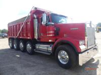 2001 Kenworth W900 Quad-axle Dump Truck, s/n 1NKWXBTX81J872611: Cat C15 Eng., 15-sp., Hilbilt Dump, Odometer Shows 118K mi.