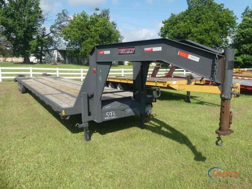 2023 Port City 40' Gooseneck Trailer, s/n 4PCCE4028P1000080: 35' Deck, 5' Dovetail, Ramps, Storage Boxes
