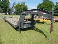 2023 Port City 40' Gooseneck Trailer, s/n 4PCCE4028P1000080: 35' Deck, 5' Dovetail, Ramps, Storage Boxes