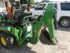 John Deere 1025R MFWD Tractor, s/n 1LV1025RAKK191867: JD 120R Loader w/ Bkt., JD 260B Backhoe Attachment, 3PH, PTO, Meter Shows 188 hrs - 4