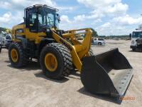 Komatsu WA200-8 Rubber-tired Loader, s/n 87013: Encl. Cab, 20.5R25 Tires, GP Bkt., Meter Shows 3452 hrs