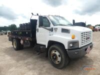 2006 GMC C7500 Fuel & Lube Truck, s/n 1GDM7C1316F405177: S/A, Duramax Diesel Eng., 6-sp., 16' Flatbed, Fuel Tank, Waste Oil Tanke, 3 Product Tanks, Odometer Shows 334K mi.