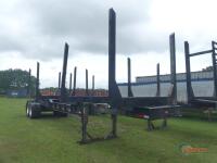 2022 Magnolia 40' 4-bolster Log Trailer, s/n 1M9BA4026N1435344 (Title Delay): T/A