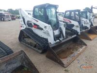 2022 Bobcat T870 Skid Steer, s/n B47C19935: C/A, 2-sp., Bkt., Rubber Tracks, Meter Shows 1708 hrs