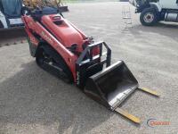 2023 Kubota SCL1000 Stand-On Skid Steer, s/n 12783: w/ Bkt. & Forks
