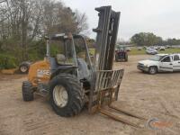 Case 588H Rough-terrain Forklift, s/n HC738634: Canopy, 5000 lb. Cap., 3-stage Mast, Side Shift, Diesel
