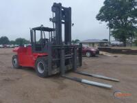 Taylor GT-300 Forklift, s/n 19870: Dual Front Wheels, 28095 lb. Cap., 4-post Canopy, Side Shift, Perkins 6-cyl, Diesel Eng., Meter Shows 5169 hrs