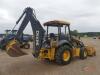 2019 John Deere 310L 4WD Loader Backhoe, s/n 1T0310LXPKF357596: Canopy, 4-in-1 Loader, Meter Shows 2213 hrs - 2