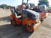 2019 Hamm HD12VV Compactor, s/n H230-2644: Canopy, Meter Shows 3048 hrs