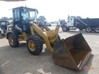 2014 Cat 908H2 Rubber-tired Loader, s/n JRD02290: Encl. Cab, GP Bkt., Meter Shows 3837 hrs