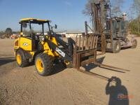 2023 JCB 407 4WD Rubber-tired Loader, s/n 3206972: Canopy, Aux. Hydraulics, Joystick Control, Quick Coupler, 64hp Diesel Eng., Hydrostatic, Meter Shows 1687 hrs