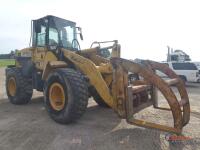 2004 Komatsu WA250-5 Rubber-tired Loader, s/n 70293: Cab, Log Grapple Forks, Pre-emissions, 3rd Valve, Meter Shows 18061 hrs