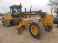 2021 Sany SMG200C-8 Motor Grader, s/n PY1120CA0620: C/A, Heat, Cummins Eng., Joystick Controls, 14' Moldboard, Rear Ripper, Push Block, 17.5x25 Tires, County Machine, Meter Shows 5122 hrs