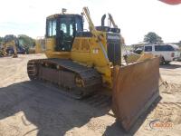 2019 Komatsu D65PXi-18 Dozer, s/n 91852: Encl. Cab, Intelligent Machine Control, GPS Ready, 6-way Blade, 30" Tracks, Pullbar, Meter Shows 5998 hrs