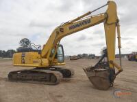 2016 Komatsu PC210LC-11 Excavator, s/n A12135: C/A, Heat, Manual Thumb, Meter Shows 9173 hrs