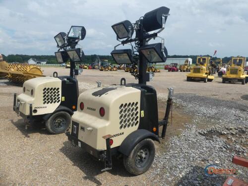 Doosan Light Tower, s/n 4FVLSBAA3KU490278: Kubota Eng., 1243 hrs
