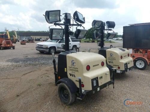 Doosan Light Tower, s/n 4FVLSBAA7KU490655: Kubota Eng., 1400 hrs