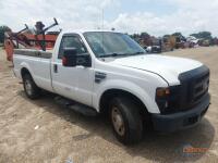 2008 Ford F250 Pickup, s/n 1FTNF20518ED98975: 2wd, Reg. Cab, 5.4L Gas Eng., Auto, Tool Boxes, Odometer Shows 202K mi. (Utility Owned)