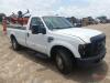 2008 Ford F250 Pickup, s/n 1FTNF20518ED98975: 2wd, Reg. Cab, 5.4L Gas Eng., Auto, Tool Boxes, Odometer Shows 202K mi. (Utility Owned)