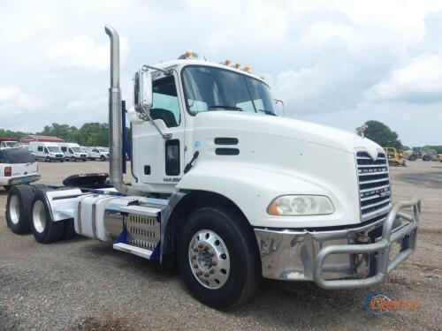 2015 Mack CXU613 Truck Tractor, s/n 1M1AW09Y2FM050704: T/A, Day Cab, Mack MP8-415E Eng., mDrive Auto, 12K Front, 36K Rears, Odometer Shows 779K mi.