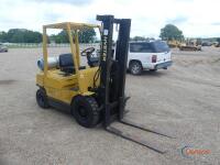 Hyster H50XL Forklift, s/n D177B24548S: LP Gas, 130 Standard Mast, Side Shift, Pneumatic Tires