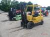 Hyster H50XL Forklift, s/n D177B24548S: LP Gas, 130 Standard Mast, Side Shift, Pneumatic Tires - 8