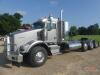2012 Kenworth T800 Truck Tractor, s/n 1XKDP4EX1CJ303172: Tri-axle, Day Cab, Factory Heavy Haul, Cummins 500hp Eng., 18-sp., 20K Front, 46K Rears, Air Ride Susp., Encl. Headache Storage, Light Bar, Odometer Shows 500K mi. - 25