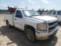 2009 Chevy 2500HD Service Truck, s/n 1GCHC44K79F173635: Auto, Reading Bed, Air Compressor, Vise, Hose Reel, Meter Shows 261K mi.