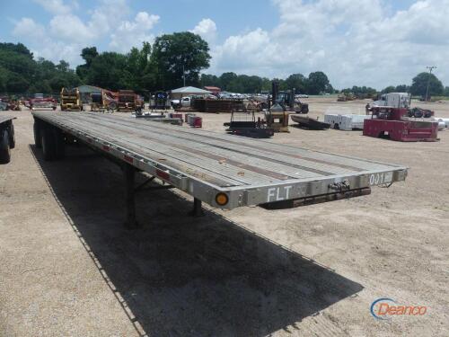 Flatbed Trailer (No Title - Bill of Sale Only): No Serial Number Found, Alum. Deck, Steel Frame, Spread Axle