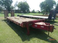 Tag Trailer (No Title - Bill of Sale Only): T/A, 25' Deck, 5' Dovetail, 5'