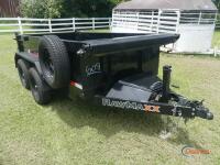 2024 Raw Maxx Dump Trailer, s/n 3EVBD102XR1115853: T/A, 7000 lb. Axles, Bumper-pull, Elec. Over Hyd. Lift, Pull Out Metal Ramps, Tarp Cover