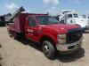 2010 Ford F350 Flatbed Truck, s/n 1FDWF3HR7AEA60564 (Inoperable): Diesel Eng., Auto, IMT 2020 Crane
