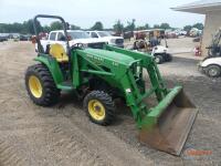 John Deere 4400 MFWD Tractor, s/n LV4400S244128: Rollbar, JD 430 Loader w/ Bkt., 3PH, PTO, Meter Shows 1119 hrs
