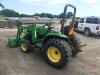 John Deere 4400 MFWD Tractor, s/n LV4400S244128: Rollbar, JD 430 Loader w/ Bkt., 3PH, PTO, Meter Shows 1119 hrs - 4