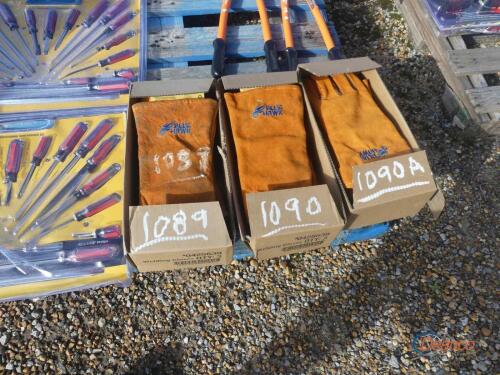(3) Pairs of Blue Hawk Welding Gloves