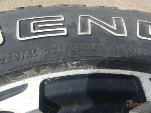 (4) General Grabber AT2 265/65R17 Tires w/ Jeep Rims