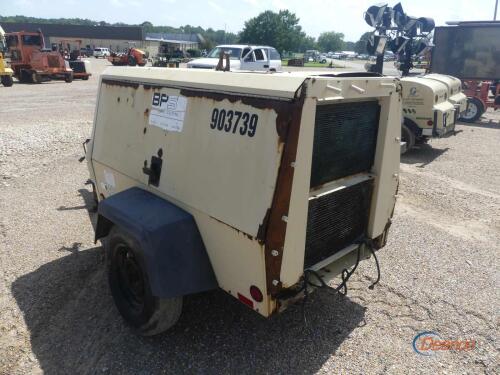 Sullair 185 Air Compressor, s/n 201105090055: Towable, Meter Shows 2170 hrs