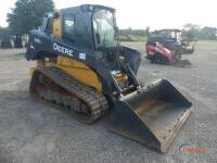 2019 John Deere 331G Skid Steer, s/n 1T0331GKAKF351450: C/A, 2-sp., GP Bkt., Rubber Tracks, Meter Shows 2640 hrs