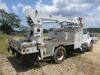 2001 International 4900 Digger Derrick Truck, s/n 1HTSDAAR21H306137 (Inoperable): DT466 Eng., Auto, Terex Telelect Boom, No Bit, Tool Box, Odometer Shows 134K mi. - 2