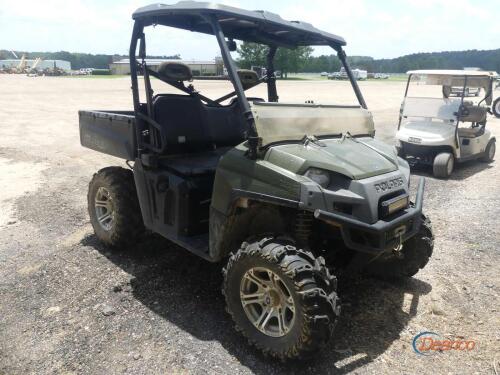 Polaris Ranger 800 4WD Utility Vehicle, s/n 4XATH76A0E2306374 (No Title - $50 Trauma Care Fee Applies): Canopy, Winch, Manual Dump, Odometer Shows 6412 mi., Meter Shows 649 hrs