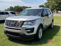 2017 Ford Explorer SUV, s/n 1FM5K8B84HGD92044: 4-door, 3.5L Gas Eng., Auto, All Wheel Drive, Rear AC, 3rd Row Seat, Body Damage, Odometer Shows 62K mi.