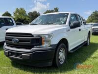 2019 Ford F150 Pickup, s/n 1FTEX1C56KKE16379: Ext. Cab, 5.0L Gas Eng., Auto, Tool Box, Odometer Shows 223K mi. (Utility Owned)