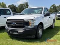 2018 Ford F150 Pickup, s/n 1FTMF1C52JKC04124: Reg. Cab, 5.0L Gas Eng., Auto, SWB, Odometer Shows 128K mi. (Utility Owned)